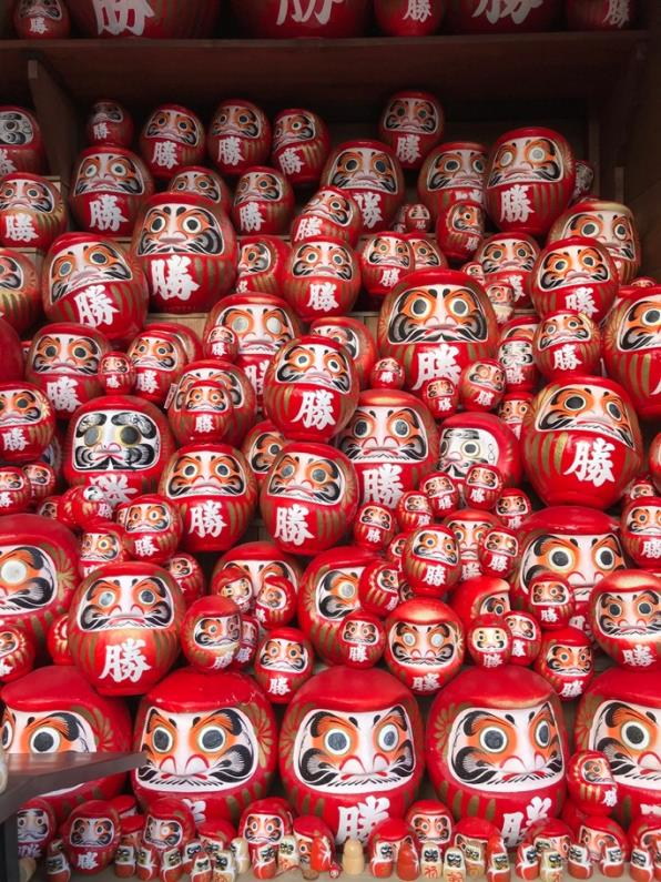 Daruma dolls in Katsuouji temple - Osaka