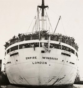 Picture of the ship Empire Windrush.