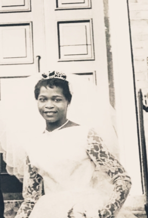 Granny Babs pictured on her wedding day.