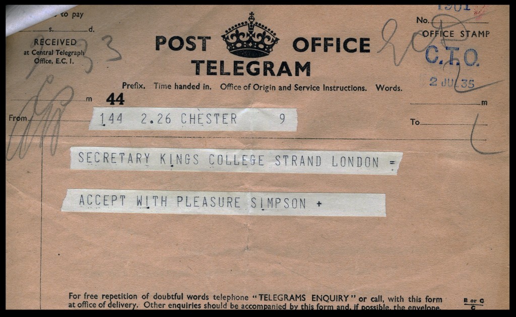 KA FPA 1939 Telegram