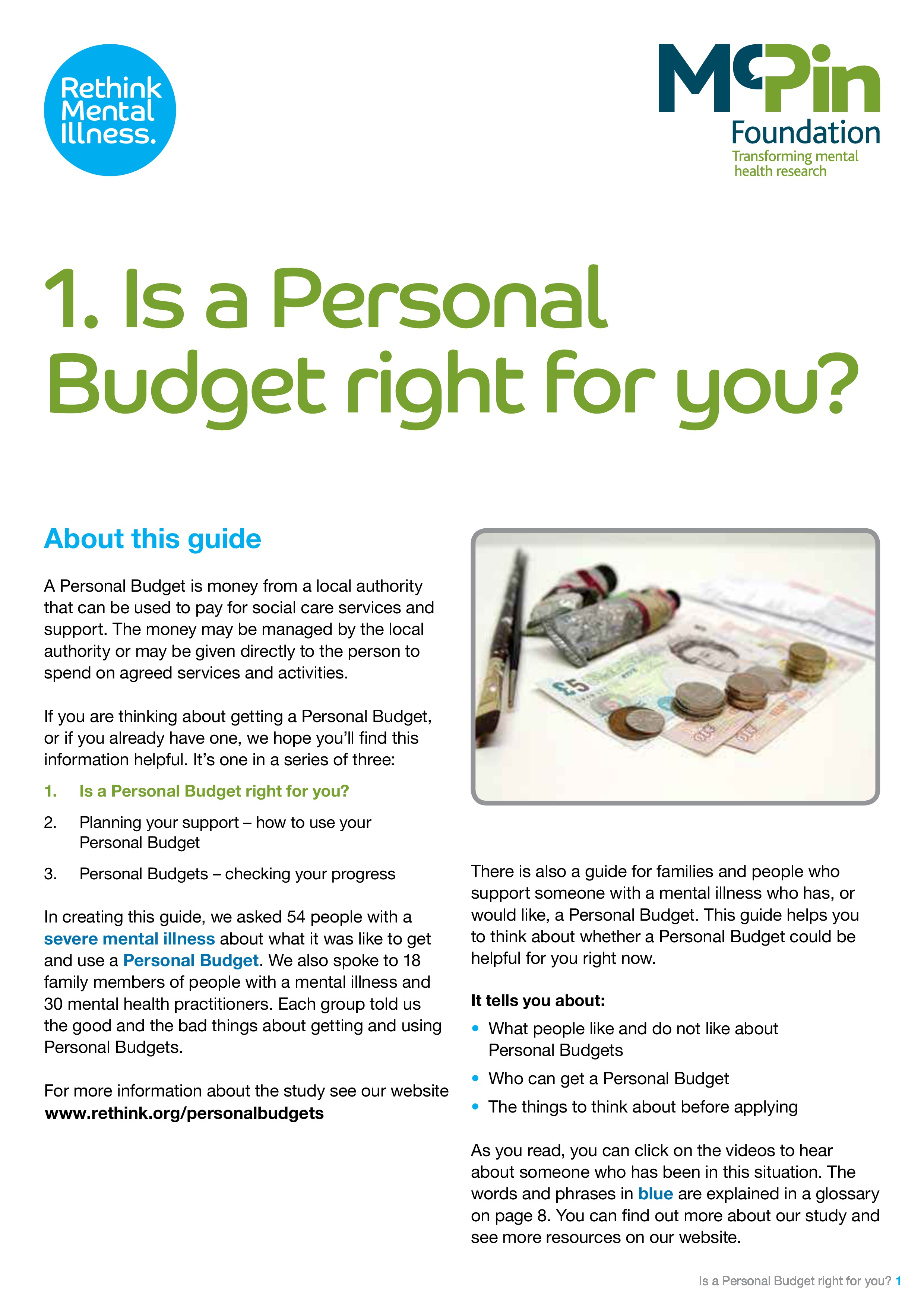 Is a Personal Budget right for you