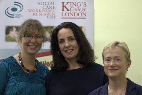 Vanessa Pinfold, Sarah Carr and Alison Faulkner at the event
