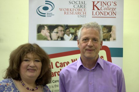 Jo Moriarty (Chair of the event) with Jerry Tew