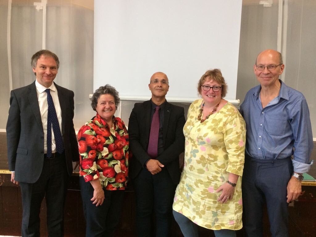 Matthew Lees, Lyn Romeo, Emad Lilo, Claire Barcham, and Steve Chamberlain at the AMHP Network Leads Conference, 10 July 2017