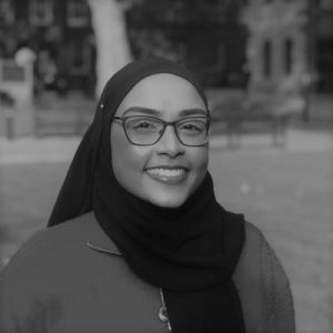 Image of Tasnia in black and white