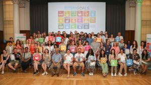 Group photo of Sustainability Award attendees and Senior Leaders.