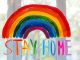 rainbow NHS stay home image