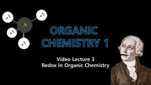 redox in organic chemistry banner