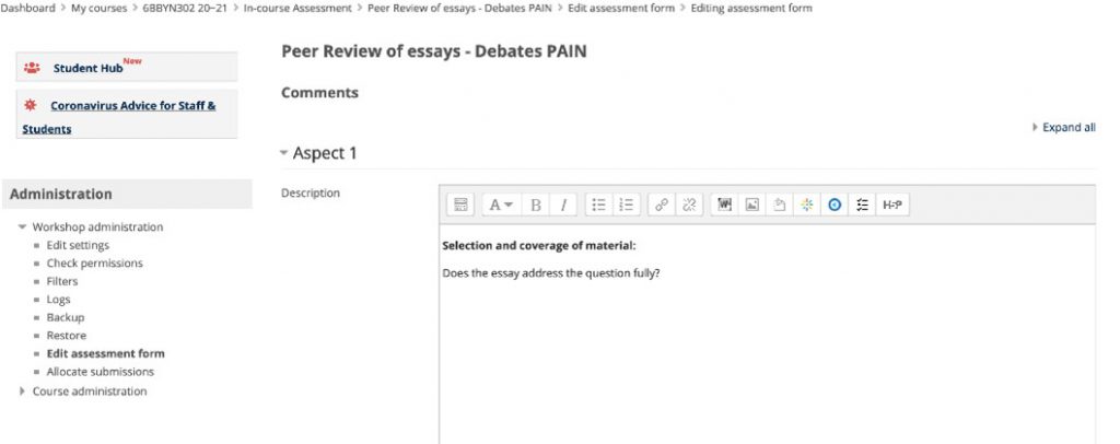 Peer Review of Essays 1