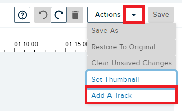 Add a track menu option