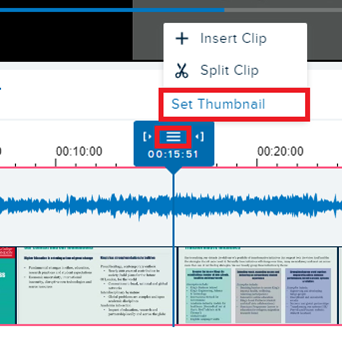 Customising Video Thumbnails