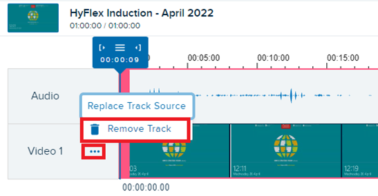 Remove or Add Tracks