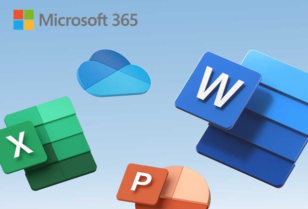 Icons of the Microsoft 365 shown