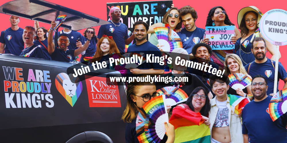 Join the Proudly King's Committee Poster featuring a montage of photos 
