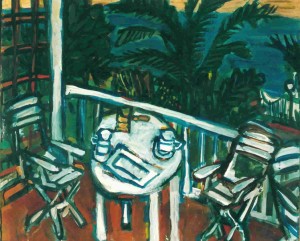 Catia's Terrace, oil on canvas, 22" x 25", 1991