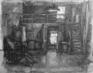 Gordon Place, oil on canvas, 28" x 36", 1963