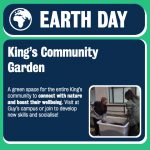 Graphic showing what King's community garden is about.