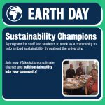 Graphic showing what the Sustainability Champions are about.
